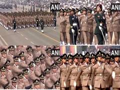 
      
      In a first, all-women Army medical services contingent marches
      
      