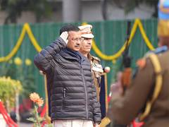 
      
      Delhi CM Arvind Kejriwal unfurls national flag on Republic Day
      
      