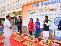 
      
      Republic Day: Tripura CM attends 'At Home' event at Raj Bhavan
      
      