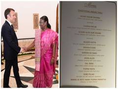 
      
      President Murmu treats Macron to Indian delicacies at banquet 
      
      