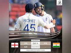 
      
      Pope's 196 put ENG in driver's seat, IND need 231 runs to win
      
      