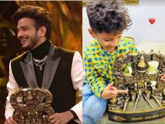 
      
      Munawar Faruqui shares picture of his son with 'Bigg Boss' trophy
      
      