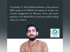 
      
      Protesters blocked road as Pakistan forces detain Baloch student 
      
      