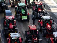 
      
      Europe: Protesting farmers hurl eggs, clog streets with tractors
      
      