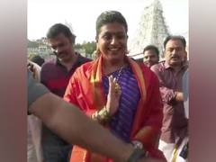 
      
      AP minister RK Roja visits Srivenkateswara Temple in Tirumala
      
      