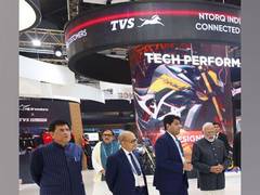 
      
      Prime Minister at the TVS Motor Pavilion
      
      