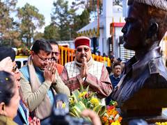 
      
      CM Dhami unveils statue of Jaswant Singh Rawat in Pauri
      
      