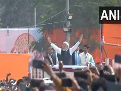 
      
      Thousands line streets as PM Modi holds roadshow in Guwahati
      
      