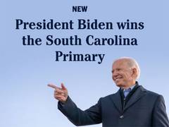 
      
      US: President Biden wins Democratic primary in South Carolina
      
      