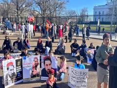 
      
      US: PTM organises sit-in demanding release of Manzoor Pashteen
      
      