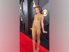 
      
      Grammys 2024: Miley Cyrus opts for a bold red carpet look 
      
      