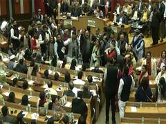 
      
      Ruckus erupts in MCD house during budget discussion
      
      