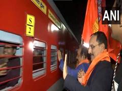 
      
      Delhi BJP president flags off special train to Ayodhya
      
      