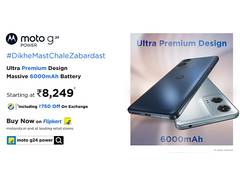 
      
      moto g24 power goes on sale today at just Rs 8,249* 
      
      