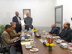 
      
      CPI General Secretary D Raja meets High-Level Committee
      
      
