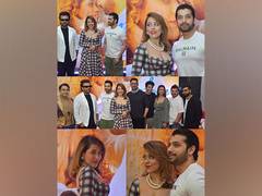 
      
      Arlin, Sharad, Altamash at Omcar Records' Love and Latte launch
      
      