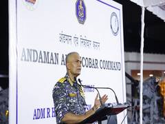 
      
      Indian Navy Chief R Hari Kumar visit to ANC
      
      