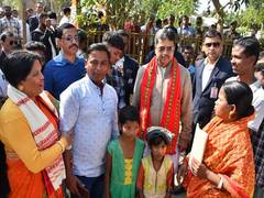 
      
      Tripura CM highlights BJP govt’s achievements during ‘Gaon Chalo 
      
      
