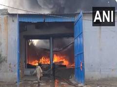
      
      Fire breaks out at shoe factory in Delhi's Alipur
      
      