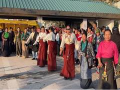 
      
      Tibetans in-exile perform dance during Losar celebrations
      
      