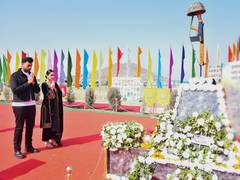 
      
      In pics: Varun Tej, Manushi Chhillar visit Pulwama memorial site
      
      