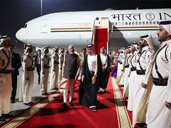 
      
      PM Modi arrives in Qatar's capital, Doha 
      
      