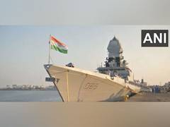 
      
      Indian Naval Warship reaches Chennai after rescuing hijacked ship
      
      