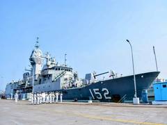 
      
      Royal Australian Navy warship docks in Visakhapatnam
      
      