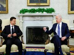 
      
      US President assures Ukraine Zelenskyy of apporval for aid
      
      