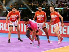 
      
      PKL: Jaipur Pink Panthers end league-stage with comfortable win
      
      