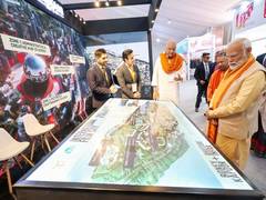 
      
      PM Modi praises UP CM for his efforts in International Film City 
      
      
