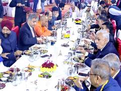 
      
      UP: CM Yogi hosts dinner at his official residence in Lucknow
      
      