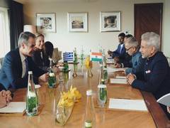 
      
      EAM S Jaishankar, Greek PM Kyriakos Mitsotakis hold talks
      
      