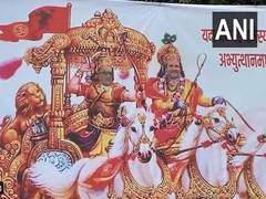 
      
      Congress leader puts up hoardings depicting Rahul as Lord Krishna
      
      