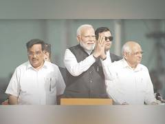 
      
      Gujarat: PM Modi holds mega roadshow in Navsari
      
      