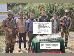 
      
      Assam Rifles arrest 3 Myanmar nationals, seize over Rs 1 crore 
      
      