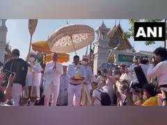 
      
      Thai PM Srettha Thavisin arrives at Royal ground
      
      
