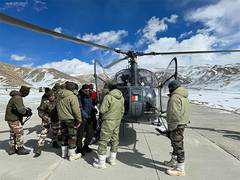 
      
      J-K: IAF airlifts elderly woman from Chumar village in Ladakh 
      
      