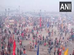 
      
      Uttar Pradesh: Devotees take holy dip at Sangam on Magh Purnima
      
      