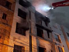 
      
      Massive fire at factory in Delhi’s Mangolpuri, doused 
      
      