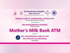 
      
      Sri Ramakrishna, Rotary Club Unveils Mother's Milk Bank ATM
      
      