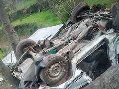 
      
      J-K: Two killed, three injured as vehicle skids off road
      
      