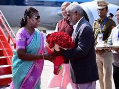 
      
      President Murmu reaches Ranchi 
      
      