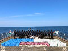
      
      NCB, Navy, Guj Police jointly seize highest offshore consignment
      
      