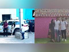 
      
      Suryakumar, Ishan Kishan arrive in Jamnagar 
      
      
