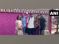 
      
      Anil Ambani, Tina Ambani reach Jamnagar
      
      