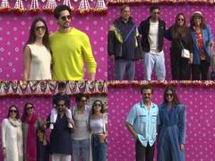 
      
      Sidharth, Kiara, Saif-Kareena other celebs arrive in Jamnagar 
      
      