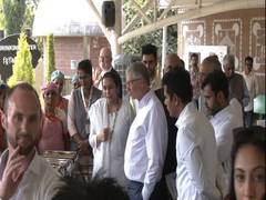 
      
      Gujarat: Microsoft co-founder Bill Gates enjoys regional food 
      
      