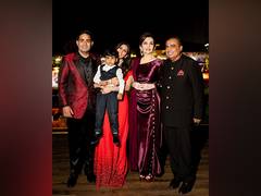 
      
      Pics of Mukesh, Nita Ambani from Anant’s pre-wedding bash
      
      