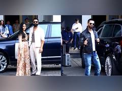 
      
      Vicky-Katrina head to Jamnagar for Anant's pre-wedding bash
      
      